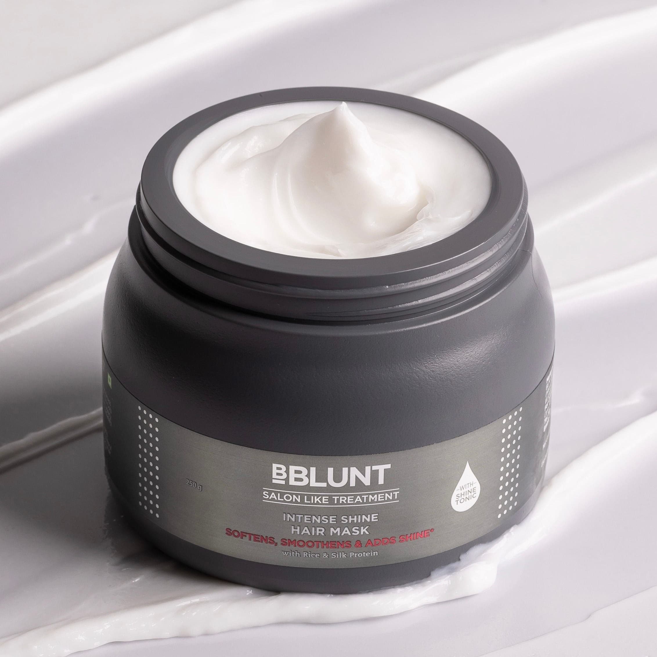 Offer : Intense Shine Hair Mask with Rice & Silk Protein for Softer, Smoother & Shinier Hair - 250 g
