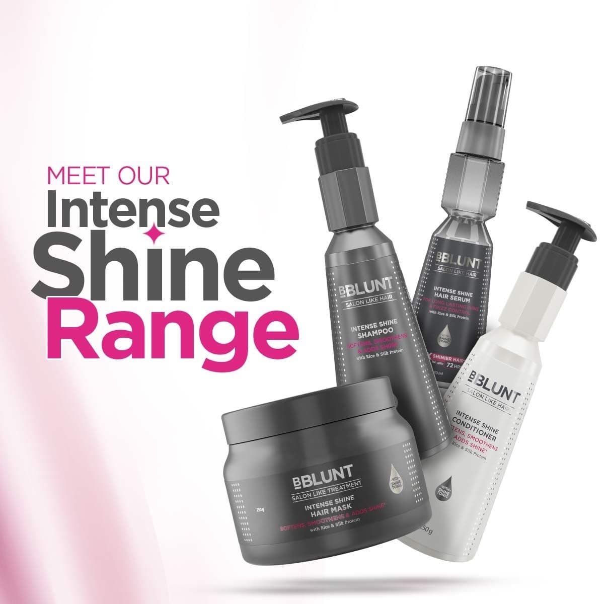 Intense Shine Hair Serum with Rice & Silk Protein for 10X Shinier Hair for upto 72 hours* - 70 ml