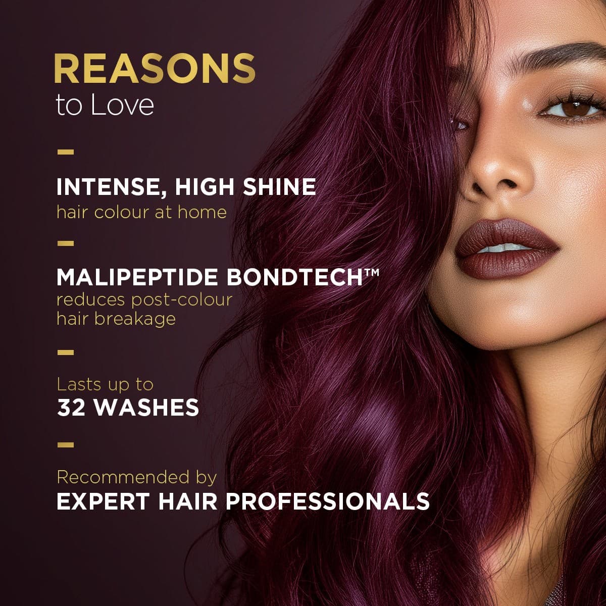 High Shine Conditioning Hair Colour - Wine Deep Burgundy (Shade 4.20)(Pack of 2)