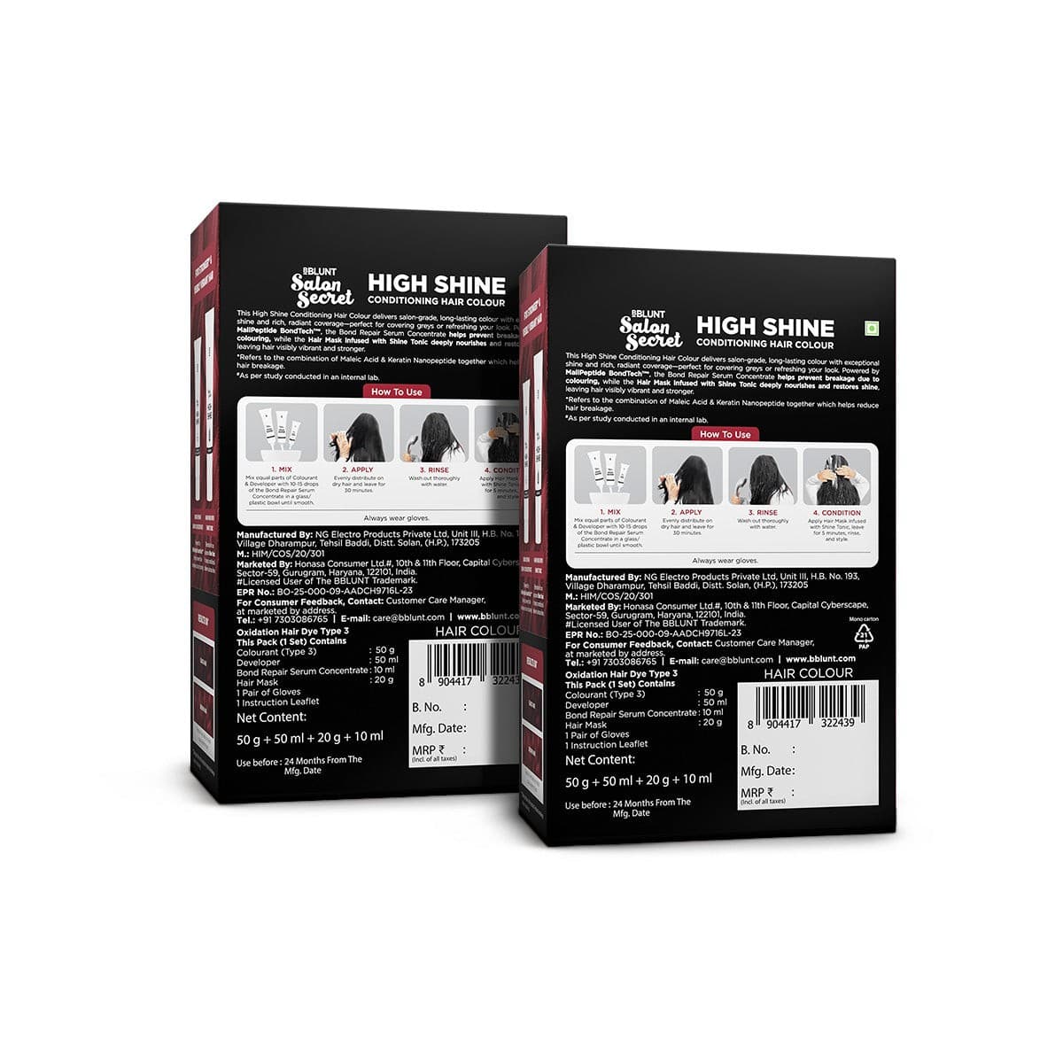 High Shine Conditioning Hair Colour - Cherry Red (Shade 6.62)(Pack of 2)