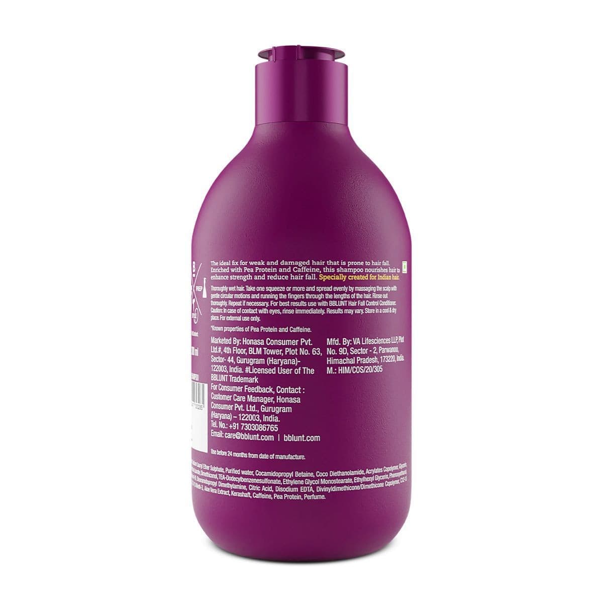 Hair Fall Control Shampoo with Pea Protein & Caffeine for Stronger Hair