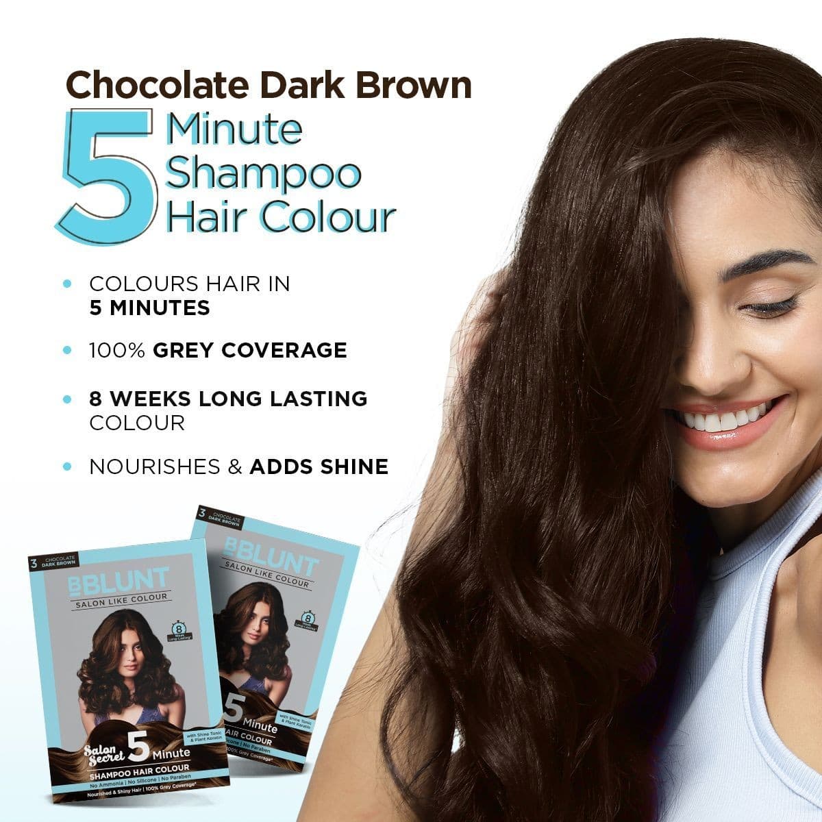 5 Min Shampoo Choco Dark Brown Duo test