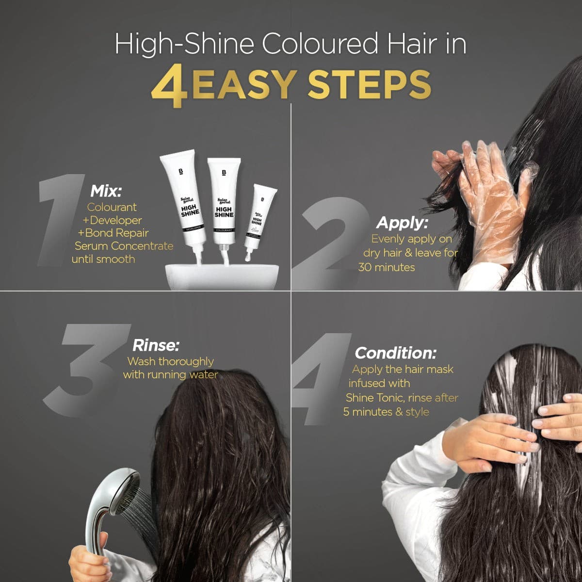 High Shine Conditioning Hair Colour - Honey Light Golden Brown (Shade 5.32)
