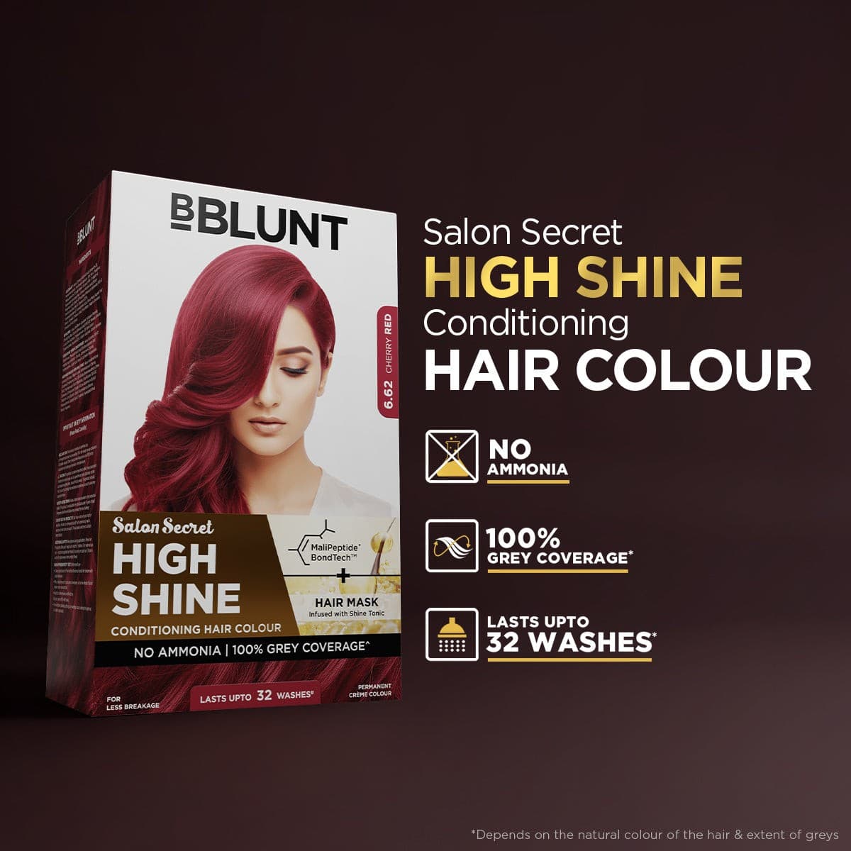 High Shine Conditioning Hair Colour - Cherry Red (Shade 6.62)(Pack of 3)