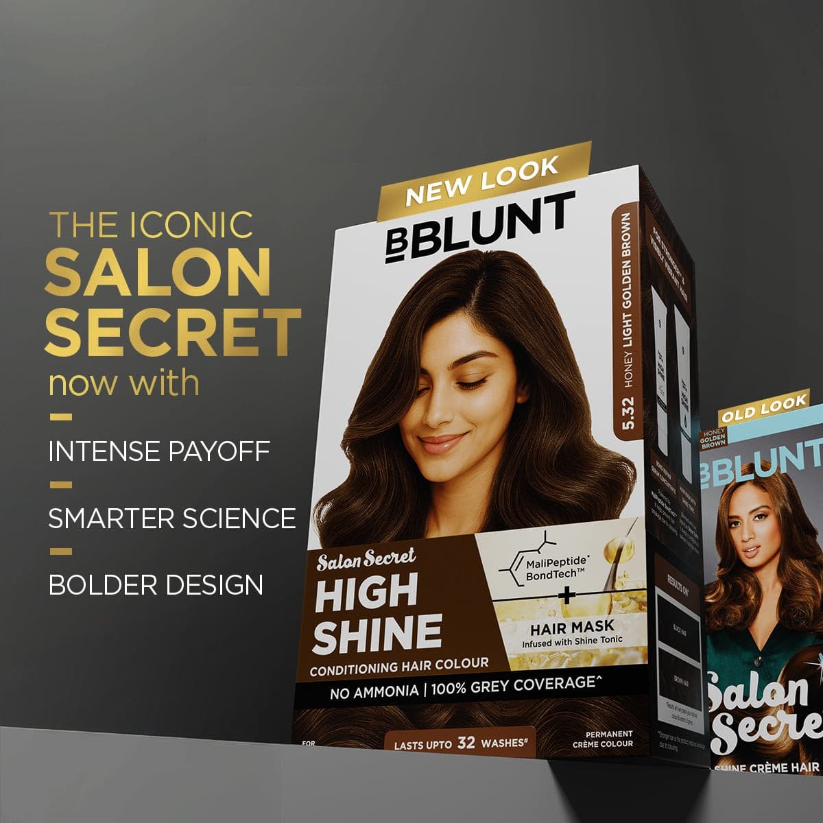 High Shine Conditioning Hair Colour - Honey Light Golden Brown (Shade 5.32)(Pack of 3)