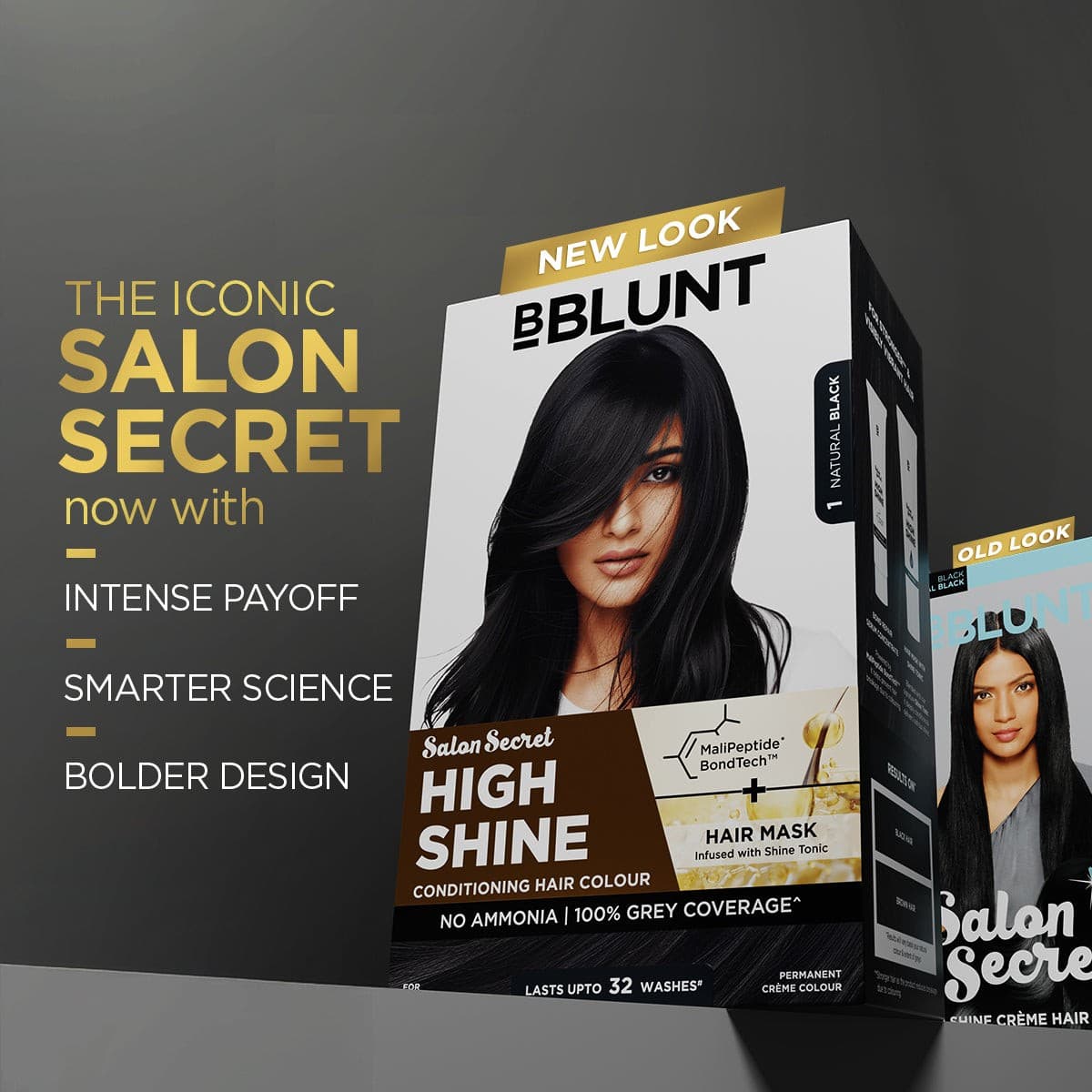 High Shine Conditioning Hair Colour - Natural Black (Shade 1)(Pack of 3)