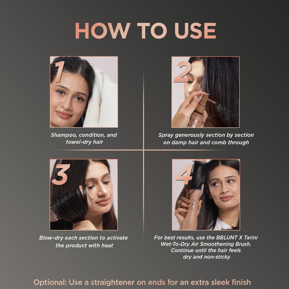 Instant Smooth Anti-Frizz Hair Spray - Tarini Peshawaria